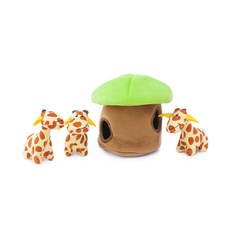 Zippypaws Dog Nosework Find Hidden Toys 20.3 x 17.8 x 17.8 cm, 找到隱藏的長頸鹿, 1個