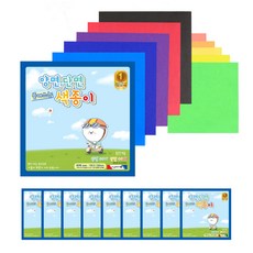 Morning Glory 可撕式雙面色紙本組 藍色款, 80 種顏色, 10套