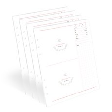 indigo 活頁本補充包 4入, 混色, 15張