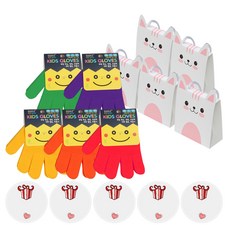 BOAZ 手套禮物組 5~7歲適用, 手套（隨機發貨）,盒子（粉色）