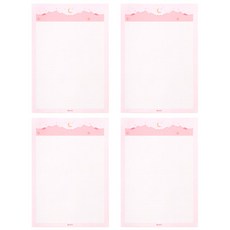 雨後B5星星網格墊, 粉紅山, 4個