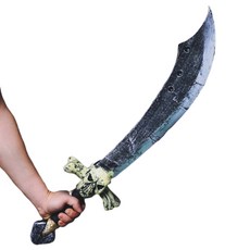 超大型莽漢刀 橡膠材質 派對用品, 混合顏色, 1個