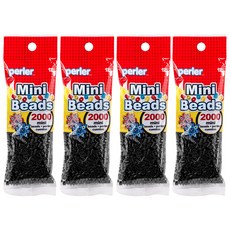 perler 迷你拼豆 2000, 黑色(14069), 4個