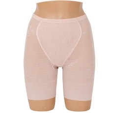 網紗裸感彈力網布長版束褲 33409