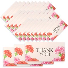 Tuyoung 康乃馨書法零用錢信封, 謝謝, 30枚入