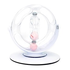 NYANGGEULDAENGGEUL 360度旋轉貓動作扳機貓貓球自玩具A05, 混色, 1個