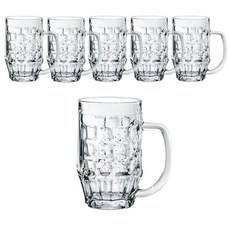 Bormioli ROCCO 男柄啤酒杯 505ml, 6個