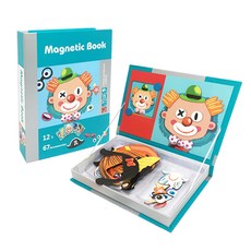 Happy Town 便攜式磁性書臉磁鐵遊戲套裝, 1套, 65件