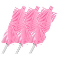 Block Mart廚房矽膠杯刷, 粉色的, 3個