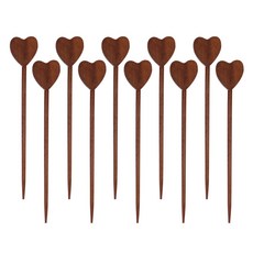 니코트 우드 과일꽂이, 하트, 10개