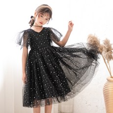 Bebemonstory 女童星光之夜翅膀連身裙