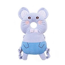 嬰兒四季護頭枕, 藍色倉鼠款, 1入