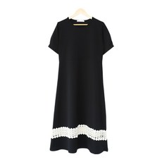 러블리펀칭 반팔 임산부 원피스