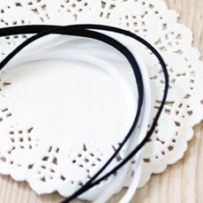 JStrading DIY口罩材料 鬆緊繩, 1個, 黑色的