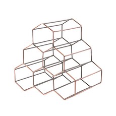 Thesoulbean JJ 方塊型6格紅酒架, 古銅色, 1個