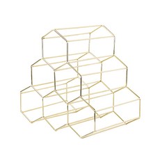 Thesoulbean JJ 立方體型酒展示架 6 件, 金黃色, 1個