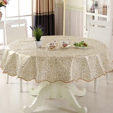 市集感性 花卉圓形PVC防水桌布, 款式8, 150cm