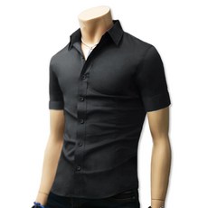 BLUEFORCE 男士 Pebbly 彈性短袖襯衫