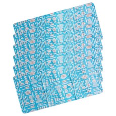 Block Mart 瓦斯爐防汙擋板 藍色, 6個