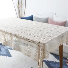 Loving Lab Novella 針織桌布, 象牙白, 6人(140x200cm)