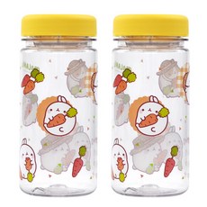 Molang萌浪兔水瓶 2入, 混色, 350ml