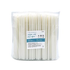 Lemondebebe PLA吸管 白色, 250個, 1個