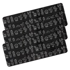 Block Mart瓦斯爐防汙墊 黑色, 3個