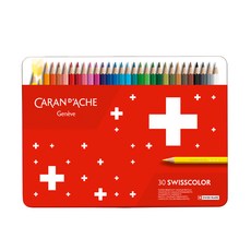 CARAN D'ACHE 瑞士卡達 Swisscolor 油性色鉛筆, 30色, 1個
