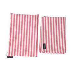 휴대용 단면 방수 소풍 돗자리 + 파우치 세트, 스트라이프 레드