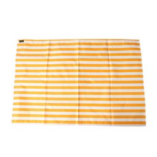 攜帶式單面防水野餐墊, 黃色條紋