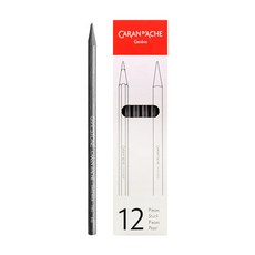 CARAN D'ACHE 瑞士卡達 Grafstone全芯石墨6B鉛筆 12入, 混色, 1個