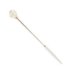 BSF 拼色迷你打蛋器 金色, 白色的, 1個