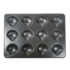 貝殼造型烤盤 12孔, 單色, 1個
