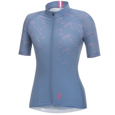 ULVINE 女款印花短袖拉鏈外套