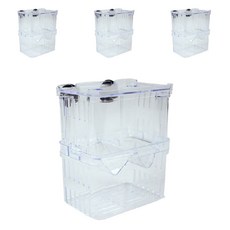 Aquaterra 熱帶魚產卵 2層孵化 魚苗隔離盒, 4個