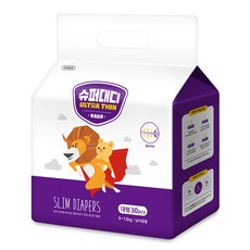 슈퍼대디 울트라씬 밴드형기저귀 아동용, 대형(L), 30매