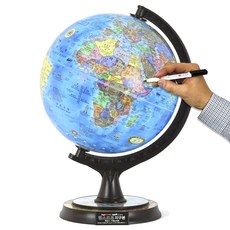 맵소프트 블루 타임존 지구본 조명없음, 1개