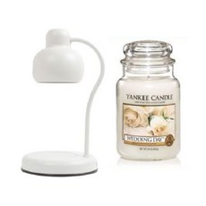 洋基蠟燭 Rajiza + Sodam 蠟燭加熱器 + 燈泡 2 件套, Wedding Day, 融燭燈(白色)