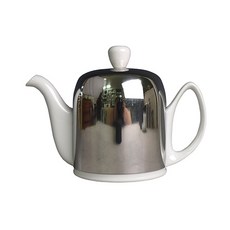 不鏽鋼蓋陶瓷茶壺, 400毫升, 混色