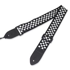 sound 重複圖案彩色吉他背帶, 格紋