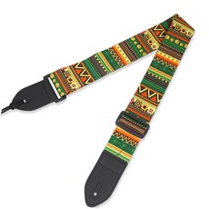 sound 重複圖案彩色吉他背帶, 牙買加