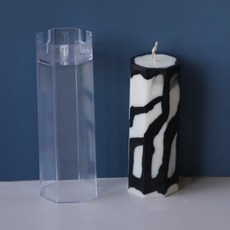 八角形簡約基本款香氛蠟燭壓克力模具 L號, 混色