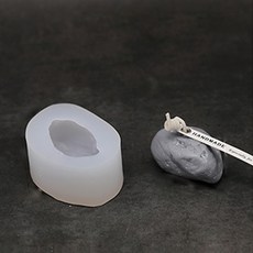 콩 K DIY 네츄럴 스톤 캔들 실리콘몰드 C, 혼합색상