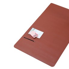 갓라이프 와이드 논슬립 가죽 프리미엄 데스크 매트, 브라운