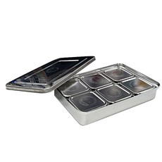 Cheonseongjeongmil 不鏽鋼方形保鮮盒 6入+專用收納盒, 1套