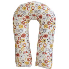 獅子兒童U型身體枕含枕芯, 象牙