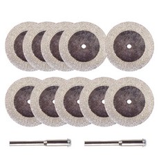 O-ON 圓形鑽石切割片 40mm 10個 + 夾頭 2p, 1套