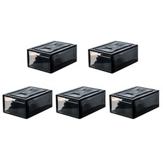 DIY透明鞋櫃奢華黑色, 5個