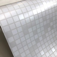 펄 타일 칼라 시트지 WPC-010, 펄타일화이트, 폭 100cm x 길이 500cm