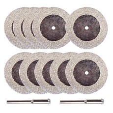 O-ON 圓形鑽石切割片 60mm 10片 + 夾頭 2個 套組, 1套